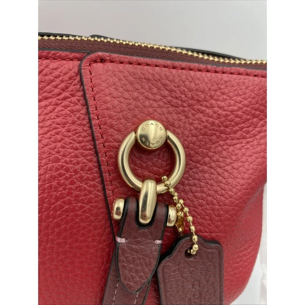 COACH Kacey Satchel In Colorblock - C6841 Red NEW